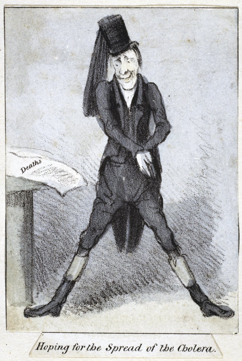 Esperando pela propagação do cólera, 1840-50 de English School