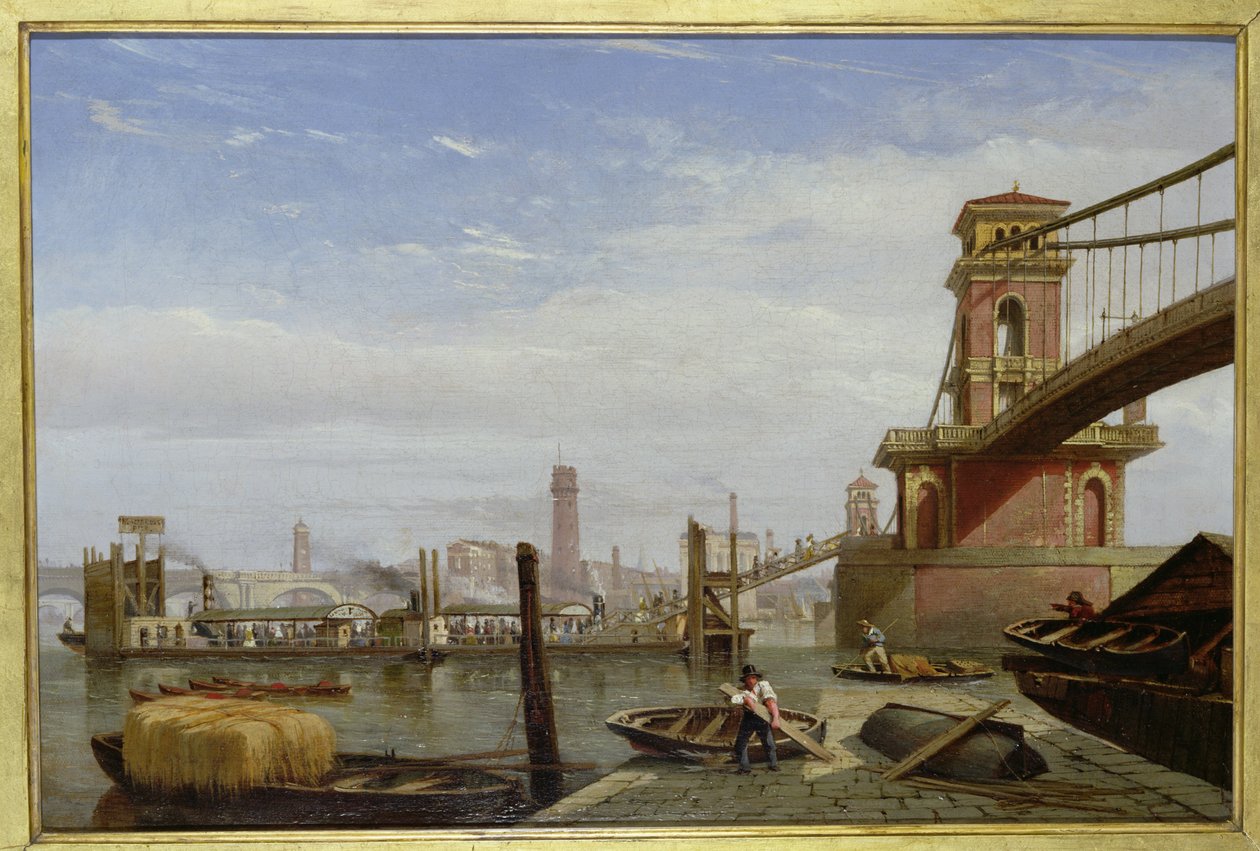 Cais de Hungerford, c.1850 de English School