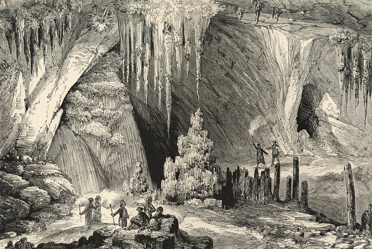 Interior da Gruta de Antiparos de English School