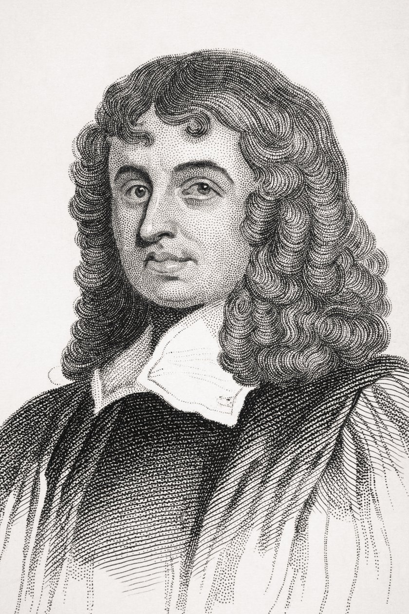 Isaac Barrow, ilustração de &39;Old England&39;s Worthies&39; por Lord Brougham, publicado em 1880 de English School