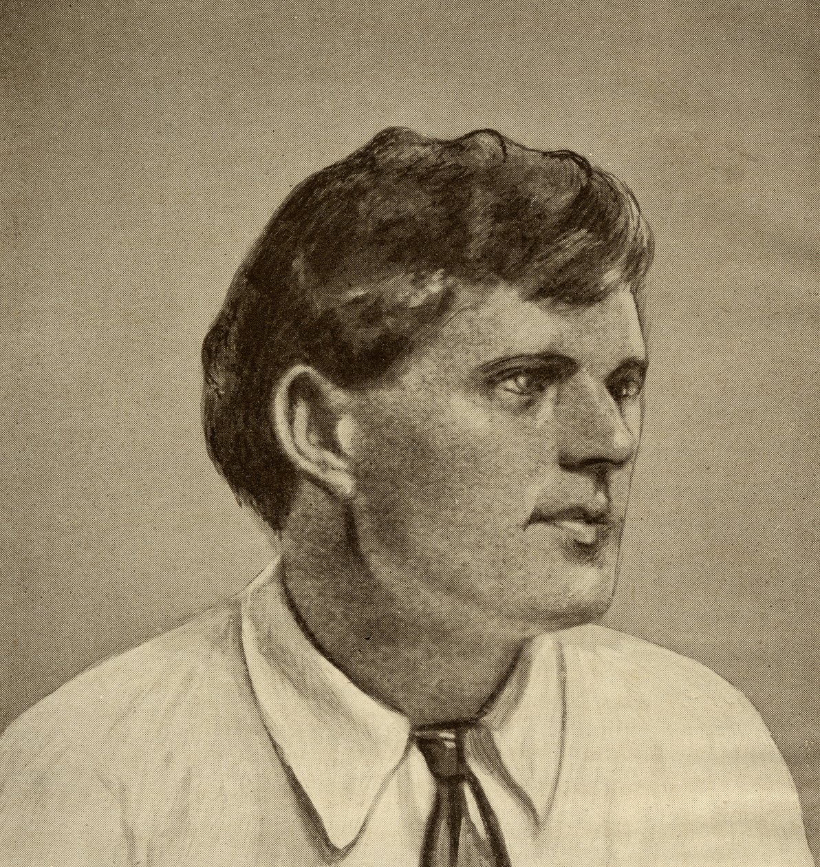 Jack London (1876-1916) (fotogravura) (também ver 126125) de English School