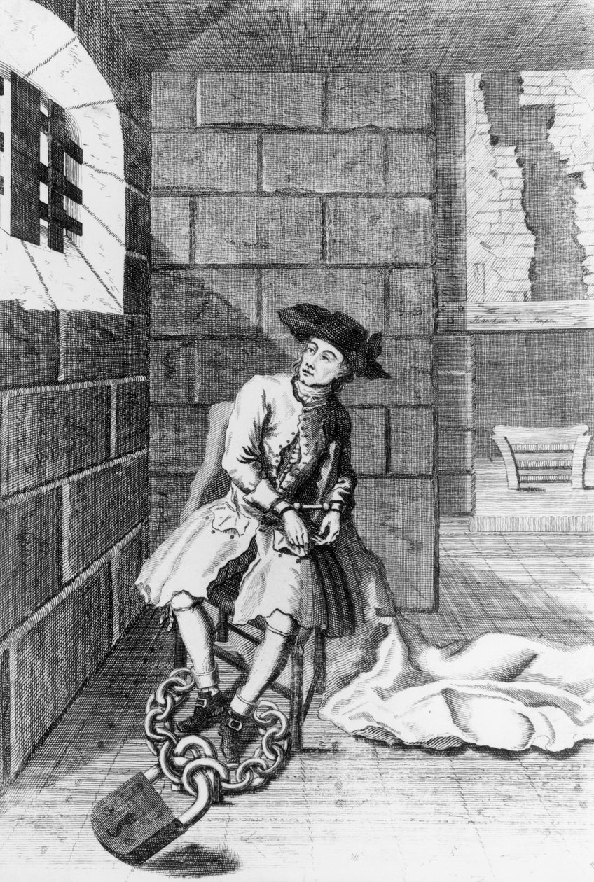 Jack Shepperd na prisão de Newgate, 1724 de English School
