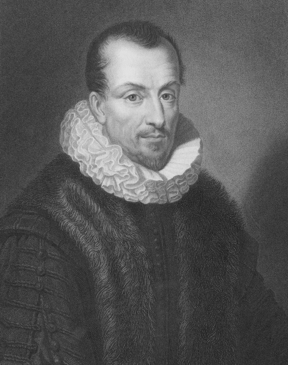 Jacques-Auguste de Thou ou Thaunus (1553-1617) de &39;Gallery of Portraits&39;, publicado em 1833 de English School
