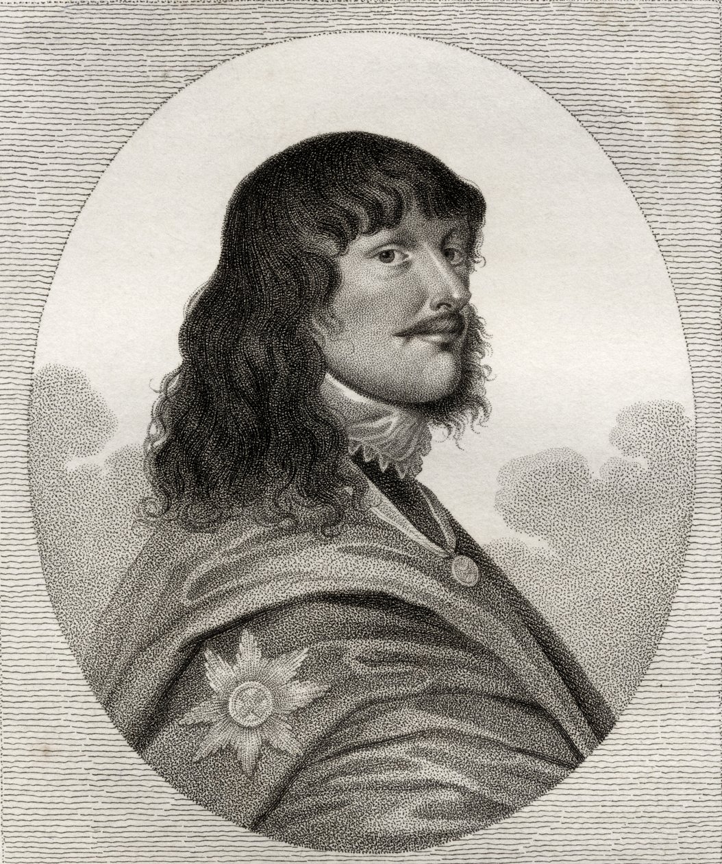 James Stanley, ilustração de "Um catálogo de autores reais e nobres, volume III", publicado em 1806 de English School
