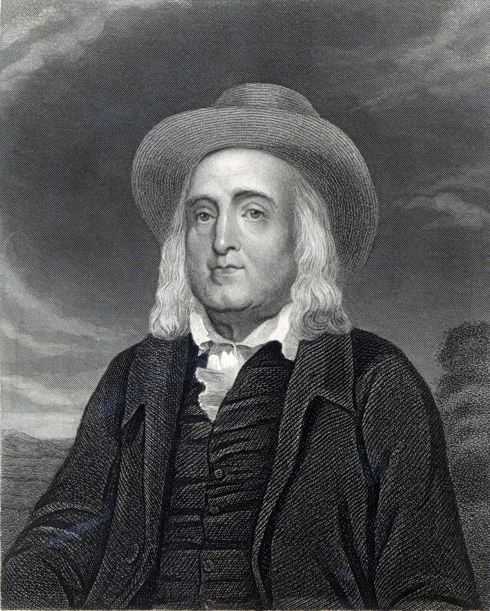 Jeremy Bentham (1748-1832) de &39;Galeria de Retratos&39;, publicado em 1833 de English School