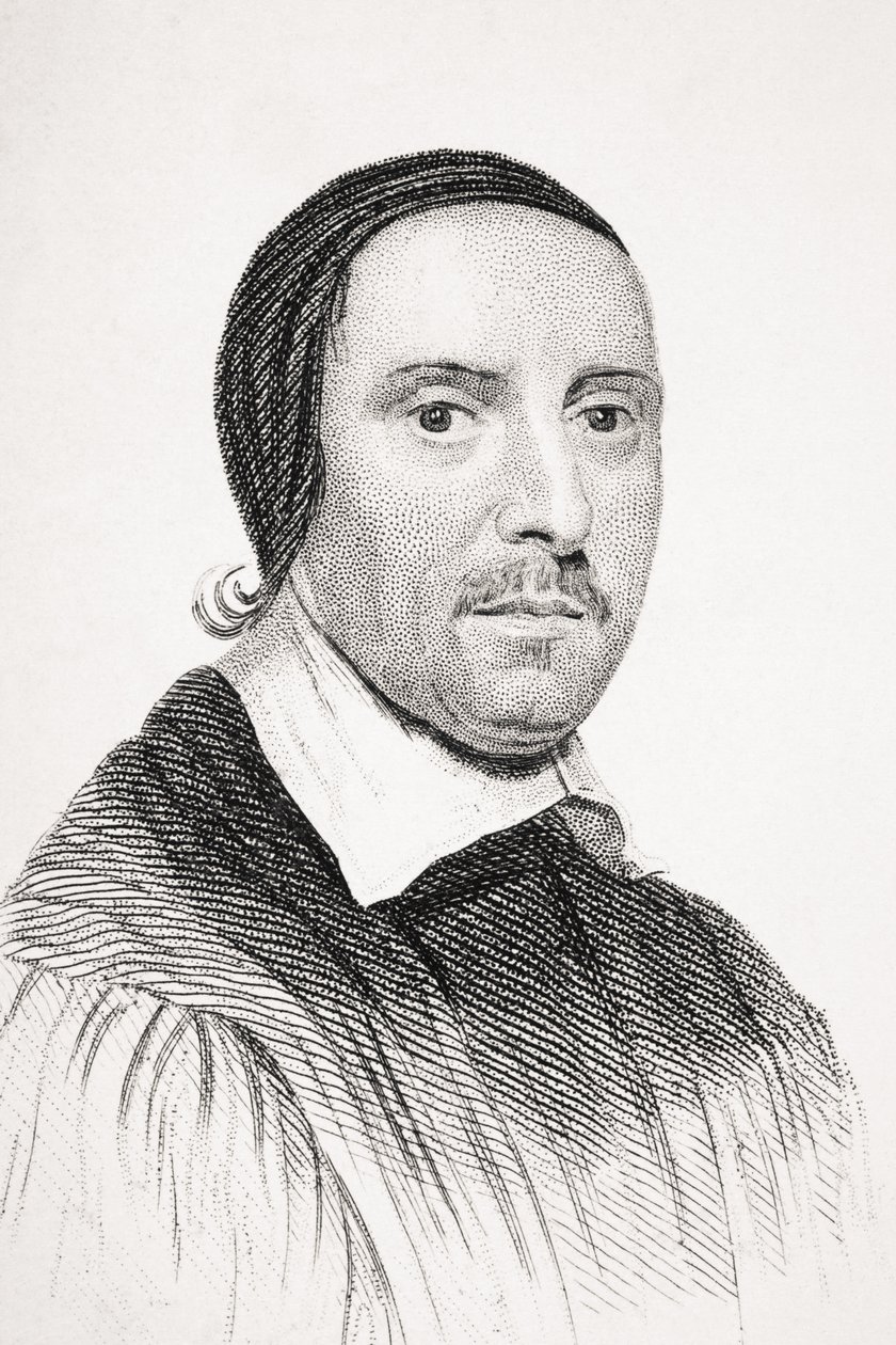 Jeremy Taylor, ilustração de "Old England&39;s Worthies" de Lord Brougham, publicado em 1880 de English School