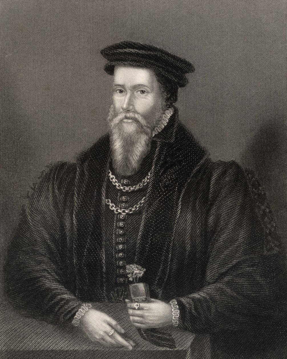 John Caius, da &39;National Portrait Gallery, Volume III&39;, publicado em 1820 de English School