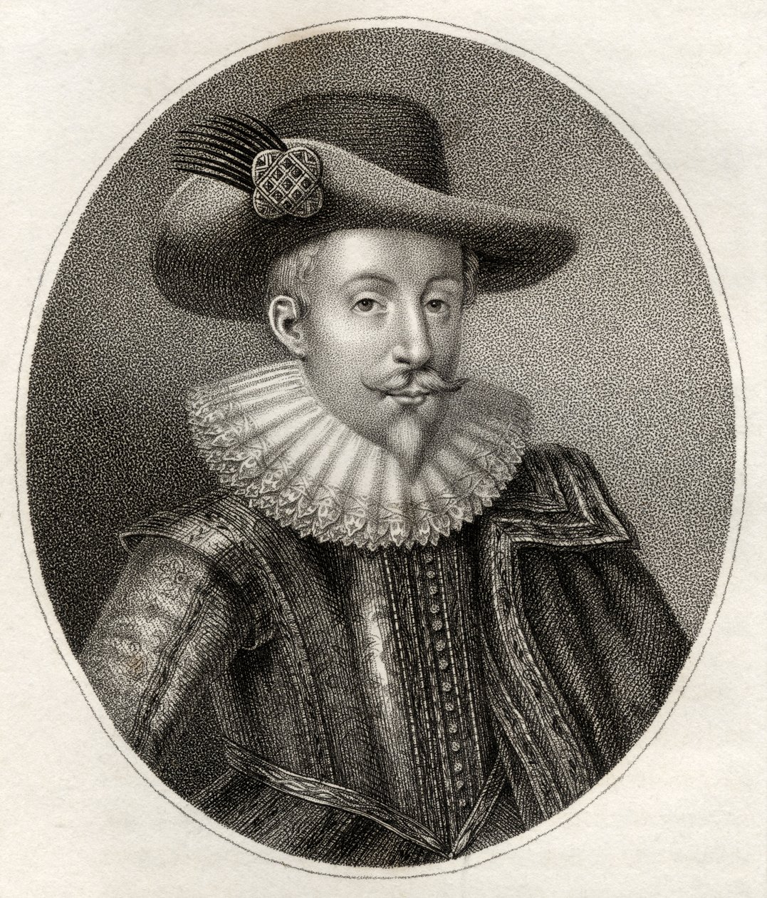 John Digby, gravado por Bocquet, ilustração de &39;Um catálogo de autores reais e nobres, volume III&39;, publicado em 1806 de English School