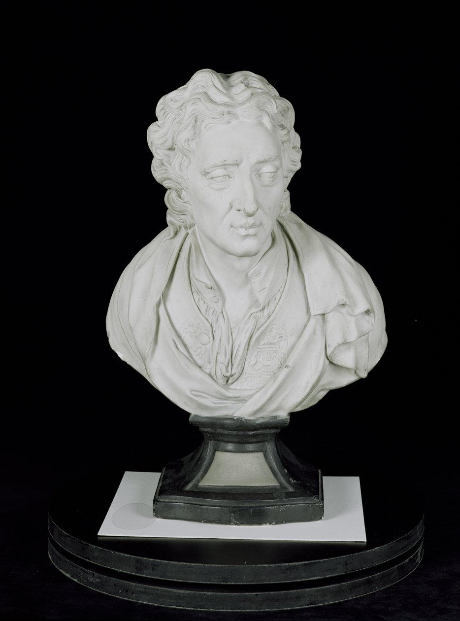 John Locke (1632-1704) (gesso) de English School