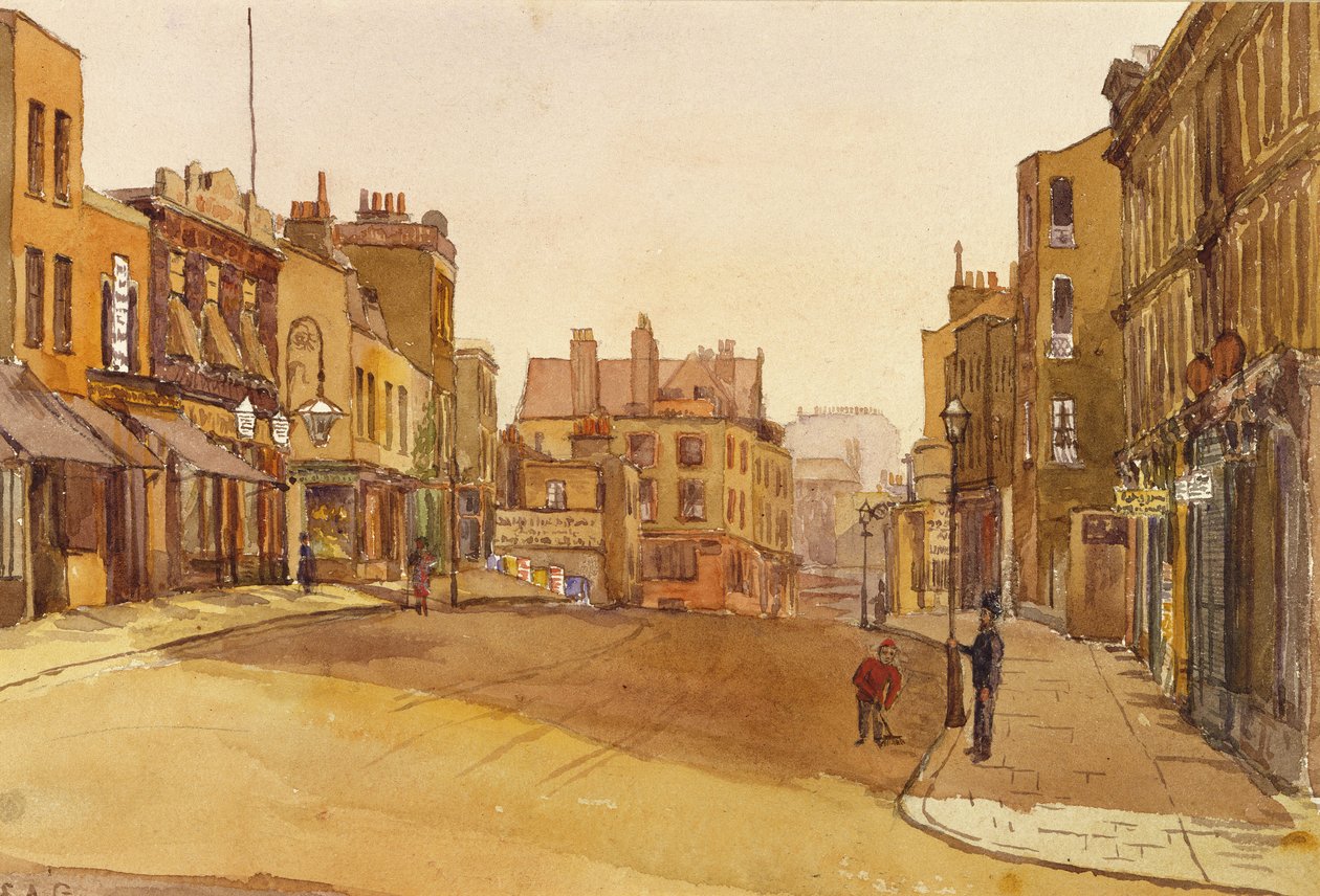 Rua da Igreja de Kensington, 1892 de English School