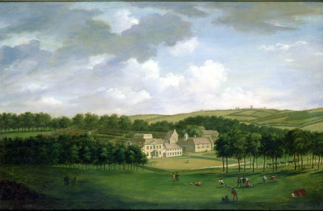 Kidbrooke Park, Kent, anteriormente atribuído a George Lambert (1700-65) c.1740-50 de English School