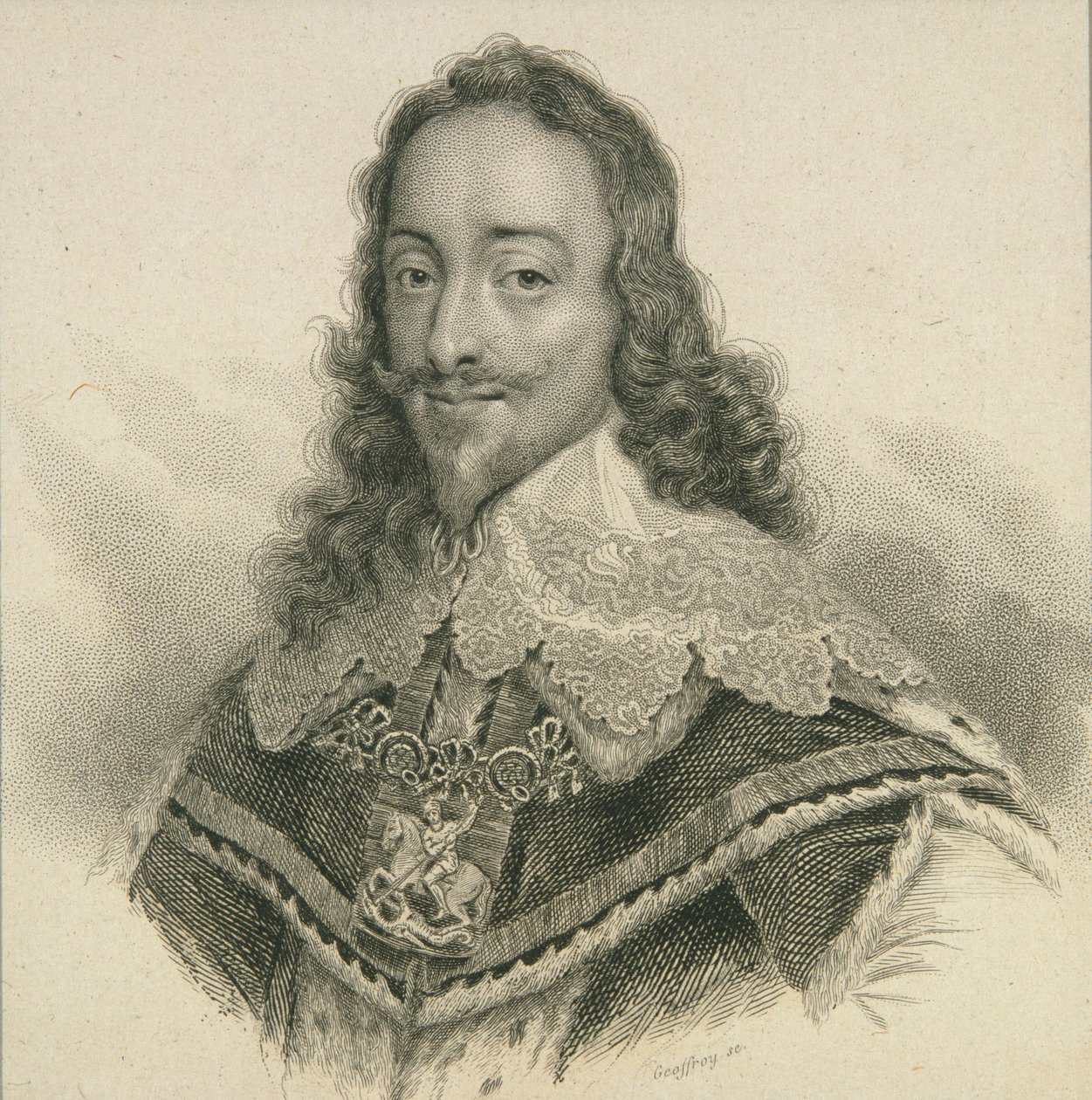 Rei Carlos I da Inglaterra (1600-49) de English School