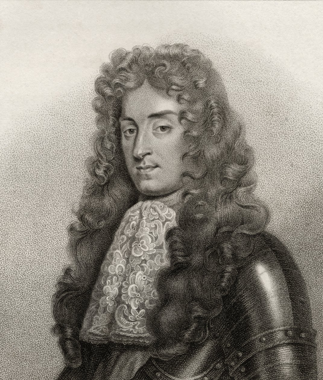 Rei James II, gravado por Bocquet, de "Um Catálogo dos Autores Reais e Nobres", publicado em 1806 de English School
