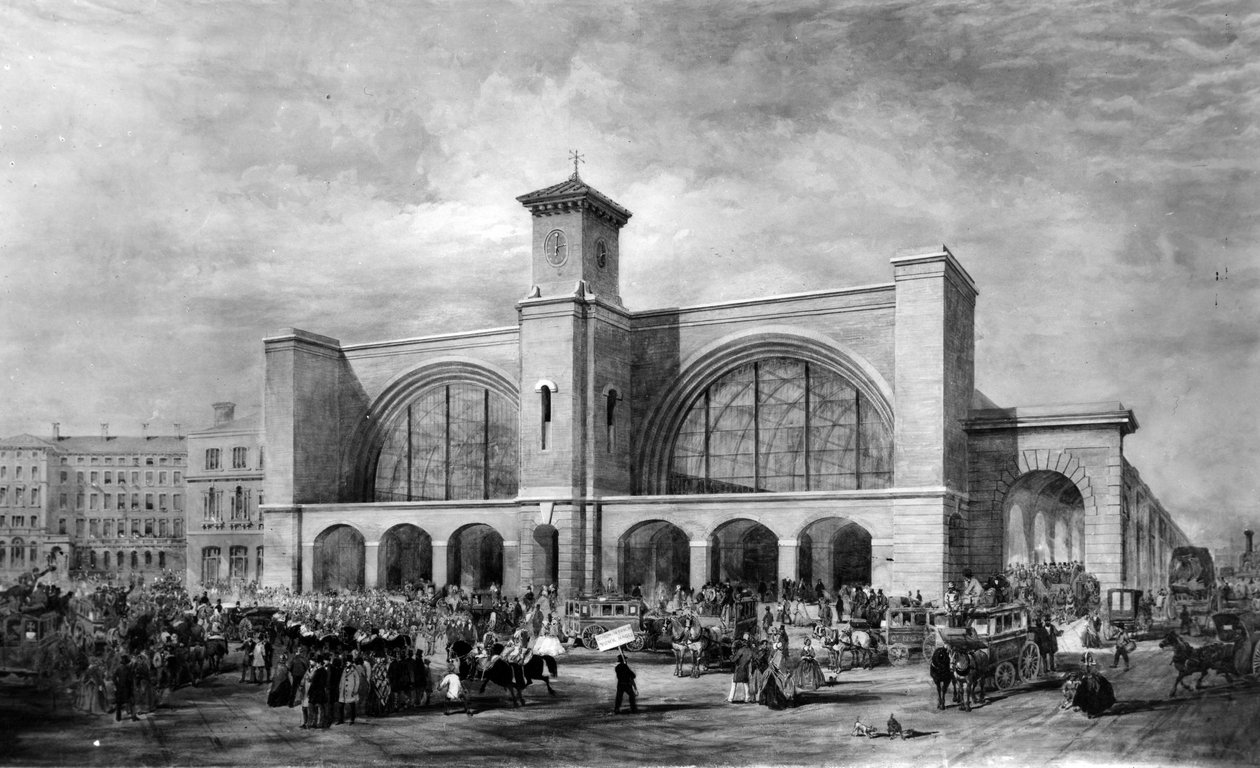 Estação da Cruz do Rei, c.1852 de English School