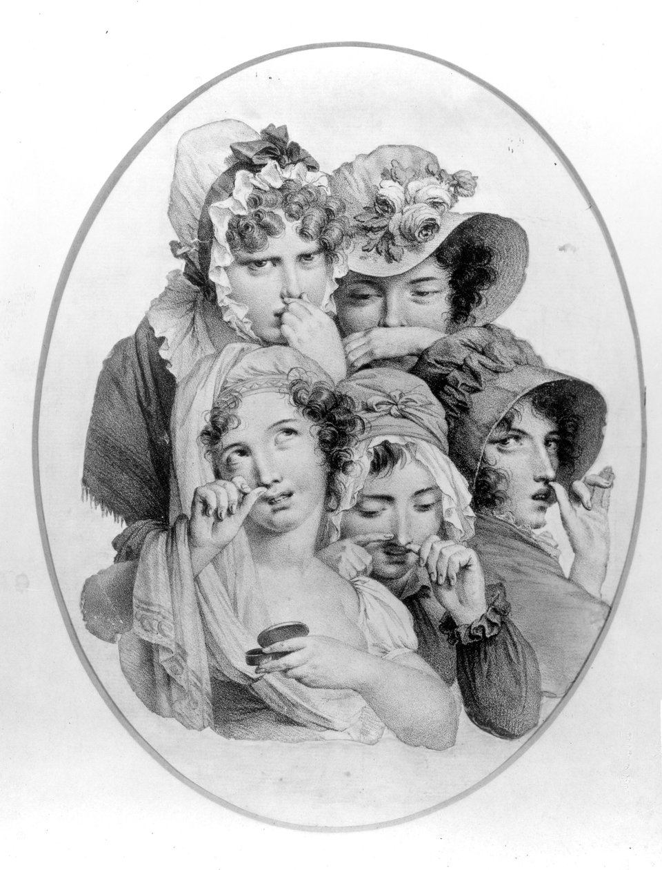 Senhora Snuff Takers, c.1800 de English School
