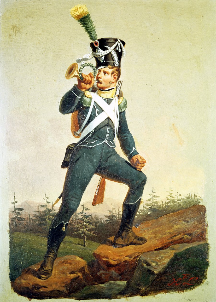 Leve Infantaria Ensign, 1811 de English School