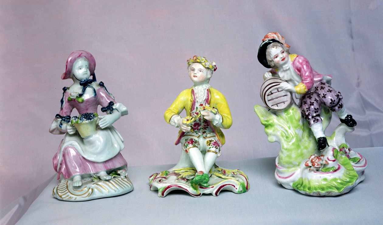 Figuras de Longton Hall, c.1755 (porcelana) de English School