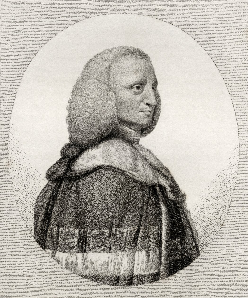 Lorde George Lyttleton, gravado por Bocquet, ilustração de "Um catálogo de autores reais e nobres, volume IV", publicado em 1806 de English School