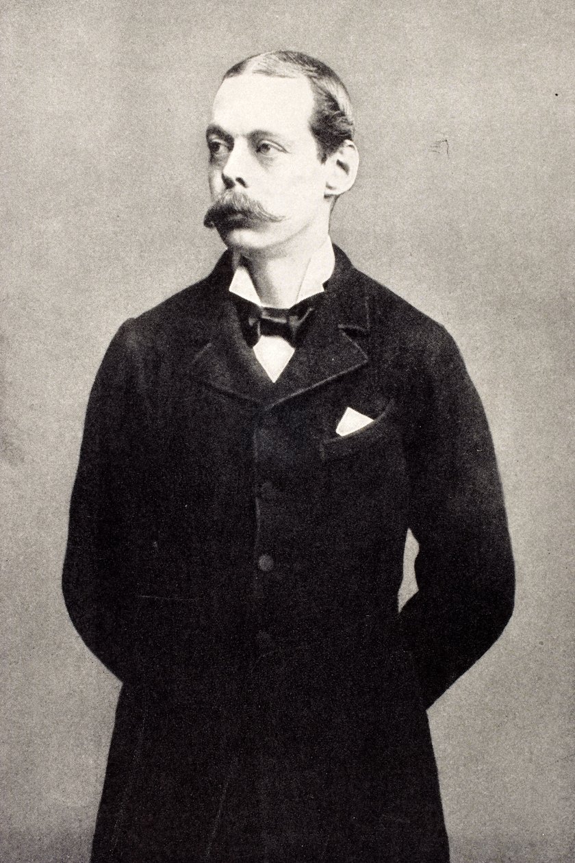 Lord Randolph Churchill, de "Uma Comissão Errante de Winston S. Churchill", publicado por Scribner&39;s, 1930 de English School
