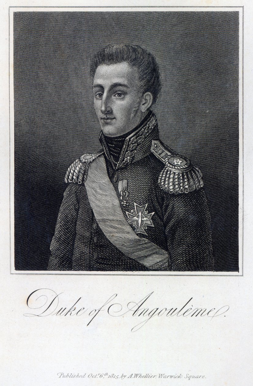 Louis Antoine de Bourbon (1775-1844) Duque de Angoulême de English School