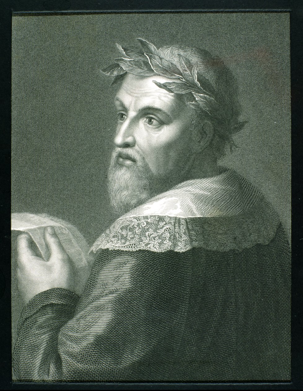 Ludovico Ariosto (1474-1533) de &39;Gallery of Portraits&39;, publicado em 1833 de English School