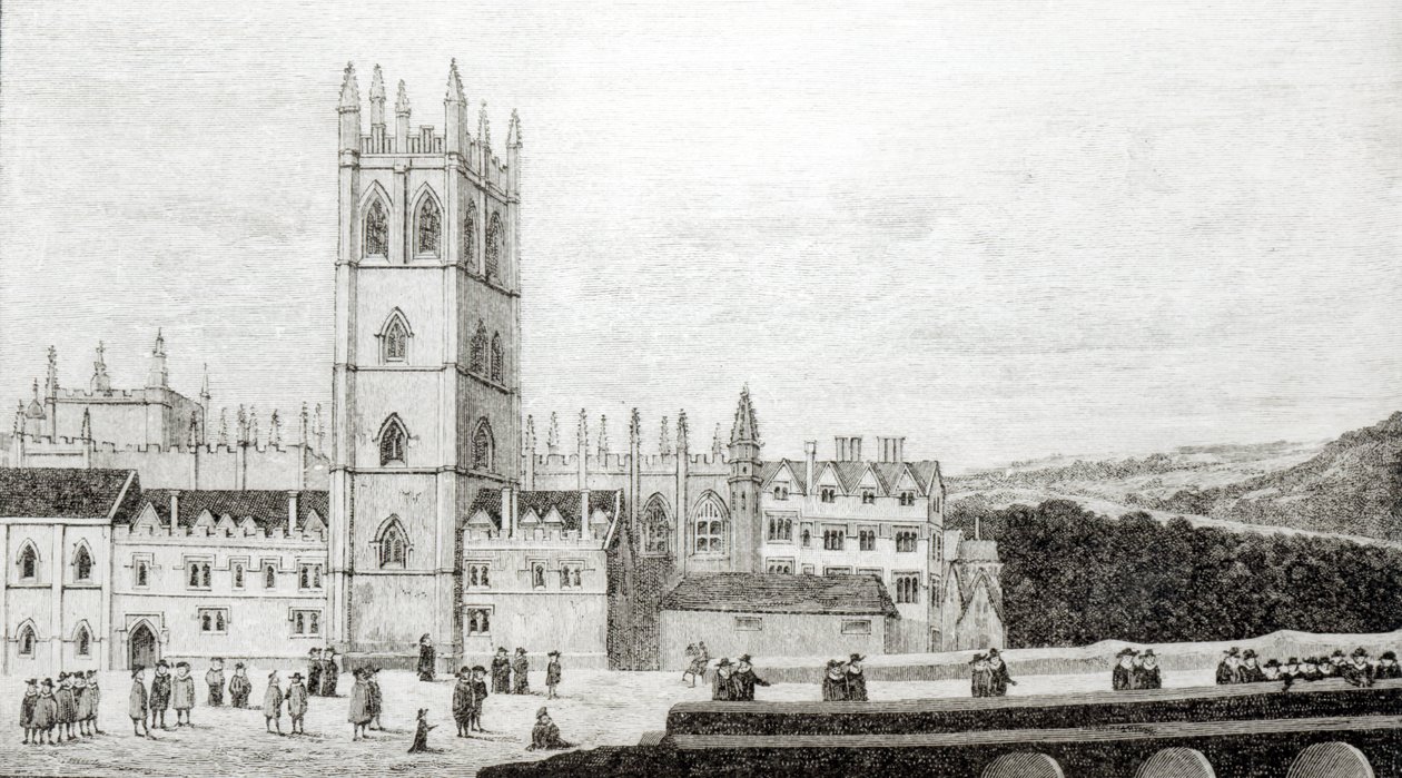 Magdalen College, Oxford no século 17 de English School