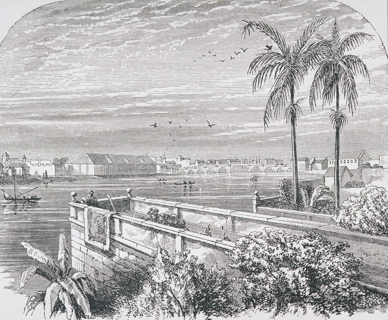 Manila, Filipinas, da &39;The Gallery of Geography&39;, do Rev. Thomas Milner, publicado em 1880 de English School
