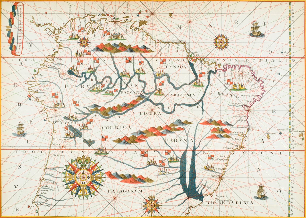 Mapa da América, 1878 de English School