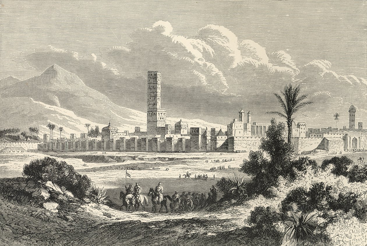 Marrocos: África, década de 1860 de English School