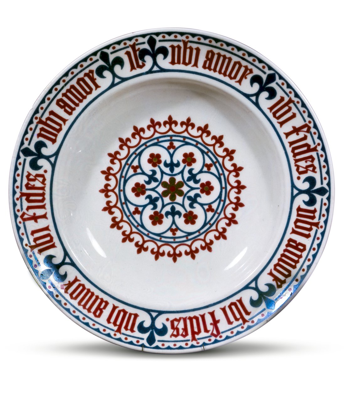 Prato Minton desenhado por Pugin, 1851 (cerâmica) de English School