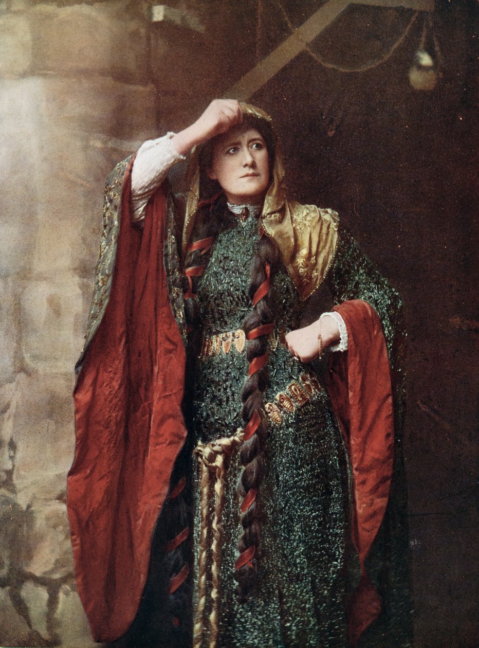 Miss Ellen Terry (1847-1928), de uma fotografia de Window & Grove de English School