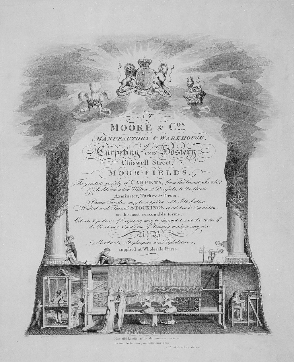 Moore and Co. Trade Card de English School