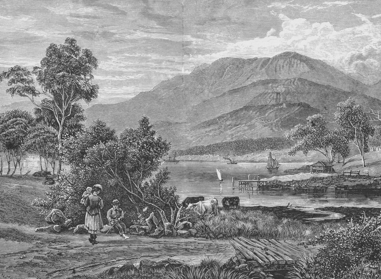 Monte Wellington, Tasmânia, Austrália, de &39;Australian Pictures&39;, pub. por The Religious Tract Society, 1886 de English School