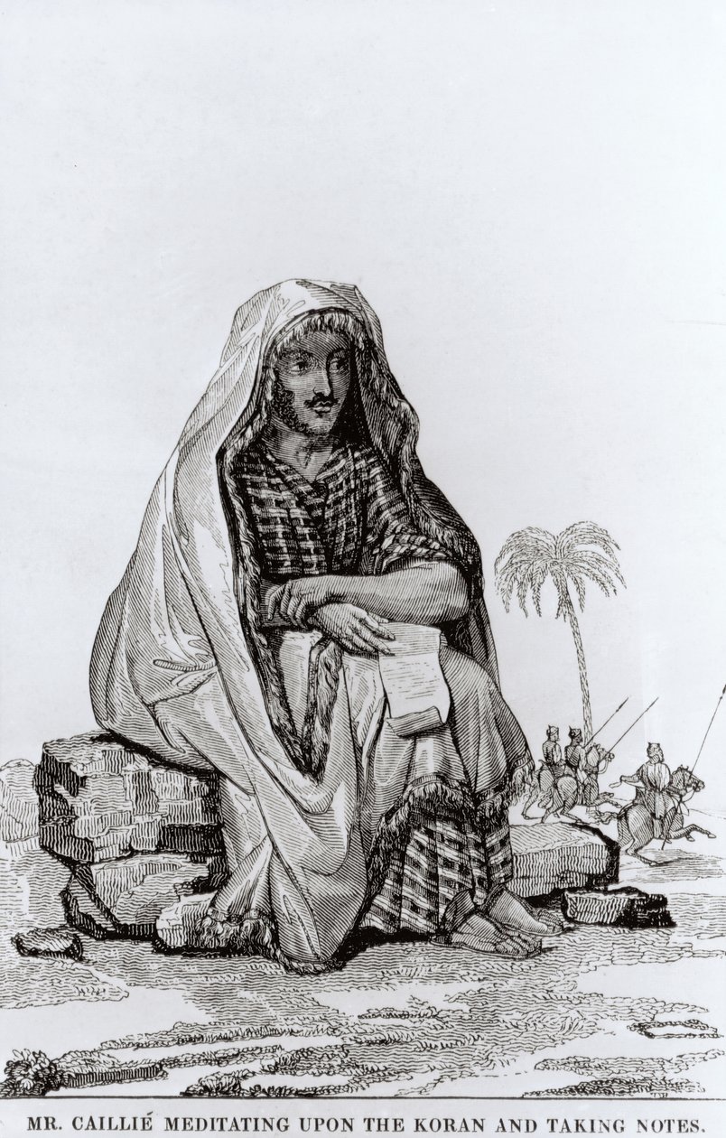 Sr. Caillie (1799-1838) Meditando Sobre o Alcorão e Tomando Notas de English School