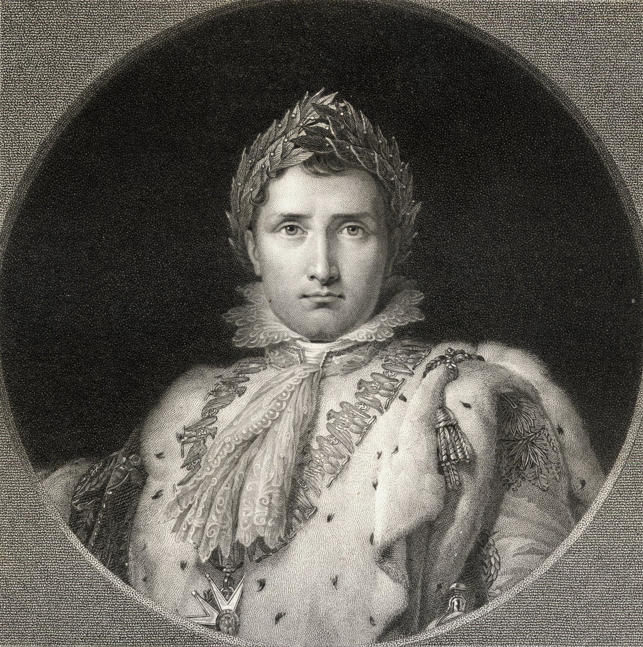 Napoleão Bonaparte (1769-1821) (Imperador da França) de &39;The Gallery of Portraits&39;, publicado em 1833 de English School
