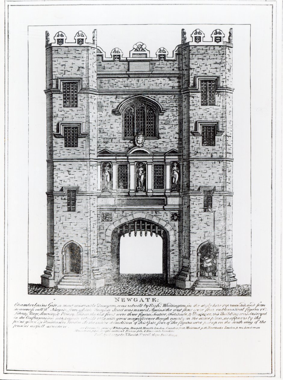 Newgate, Londres, pub. 1761 de English School