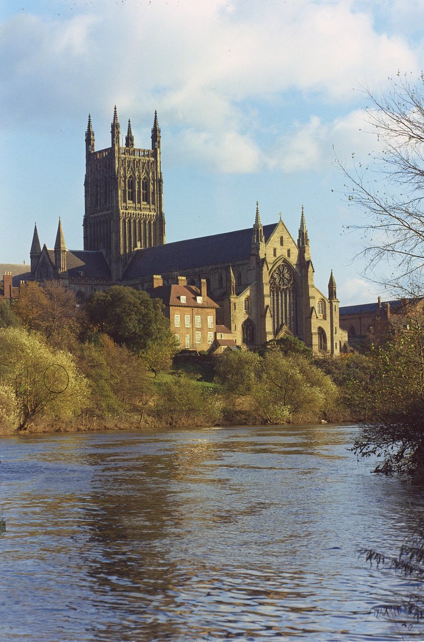 Vista noroeste do rio Severn de English School