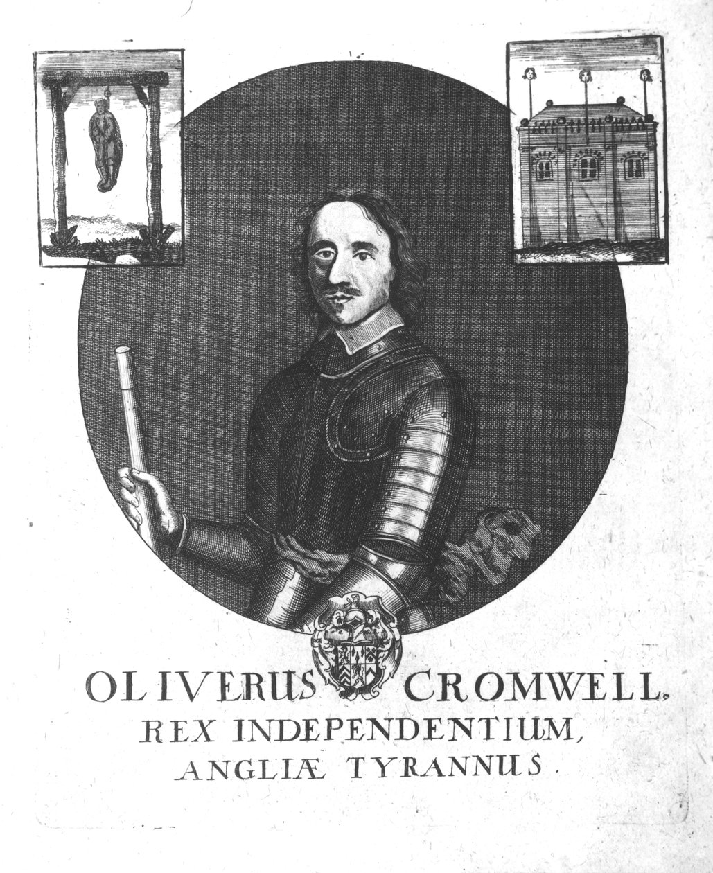 Oliver Cromwell, rei da independência, tirano da Inglaterra de English School