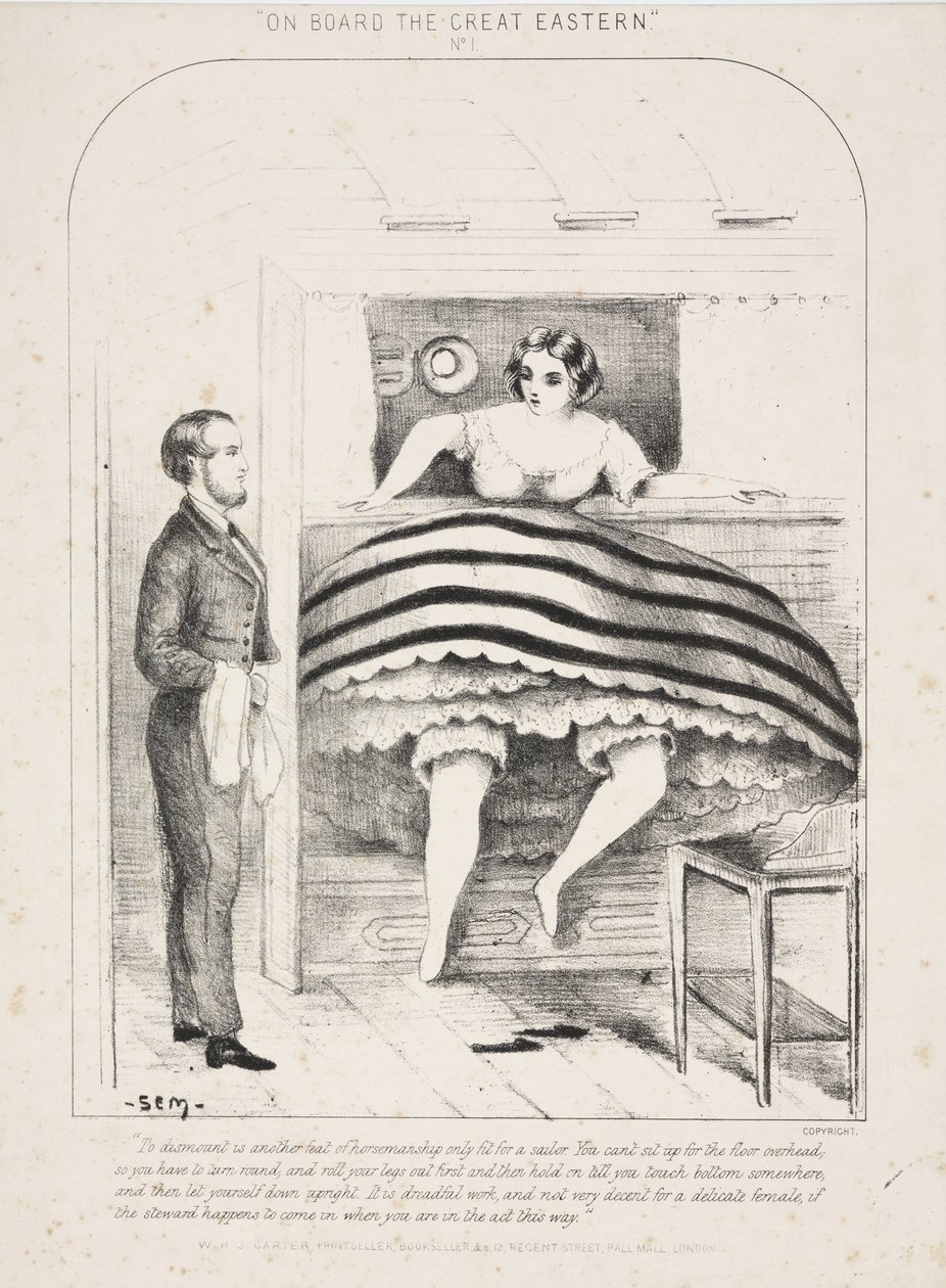 A bordo do Great Eastern No.1, emitido por WHJ Carter, Londres, c.1865 de English School