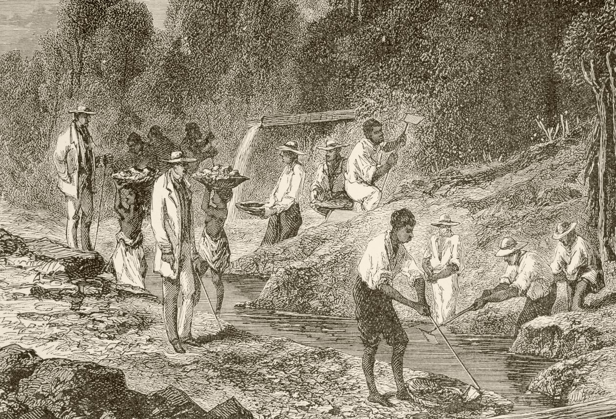 Panning para diamantes de English School