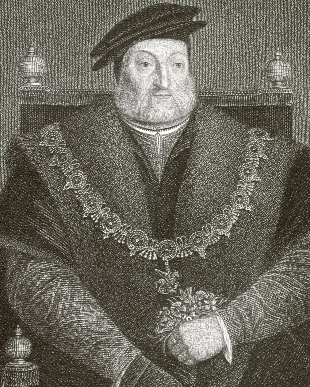 Retrato de Charles Brandon (c.1484-1545) 1º Duque de Suffolk, de &39;British Retratos Lodge&39;, 1823 de English School