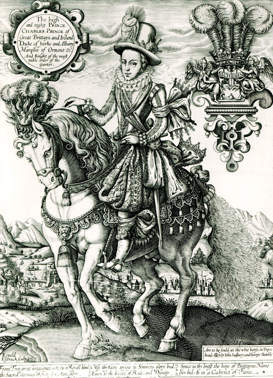 Retrato de Charles I como um príncipe de English School