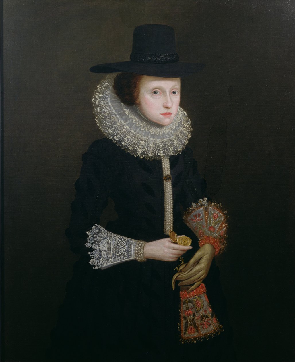 Retrato de Hester Crispe (nee Ireland), c.1620 de English School