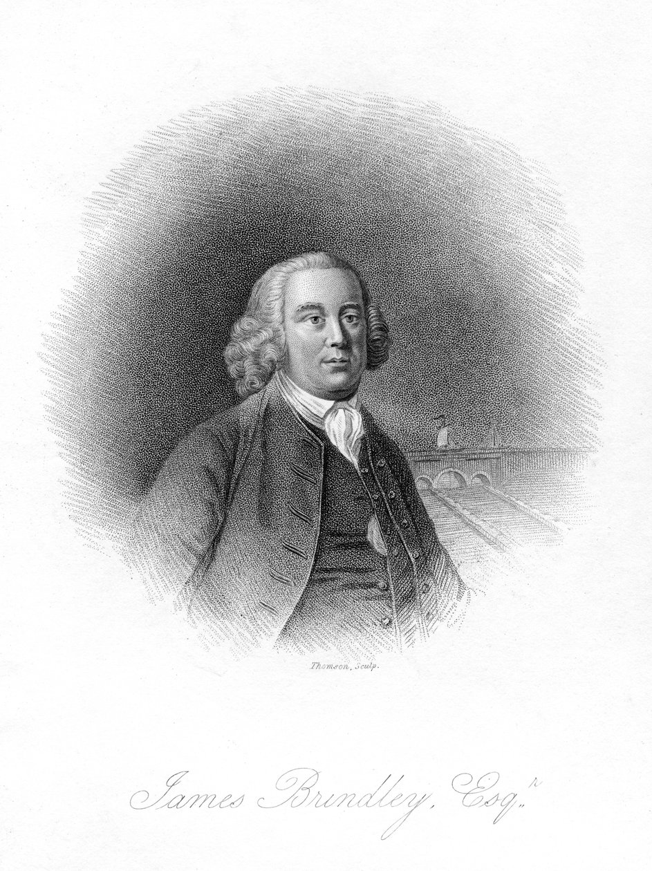 Retrato de James Brindley de English School