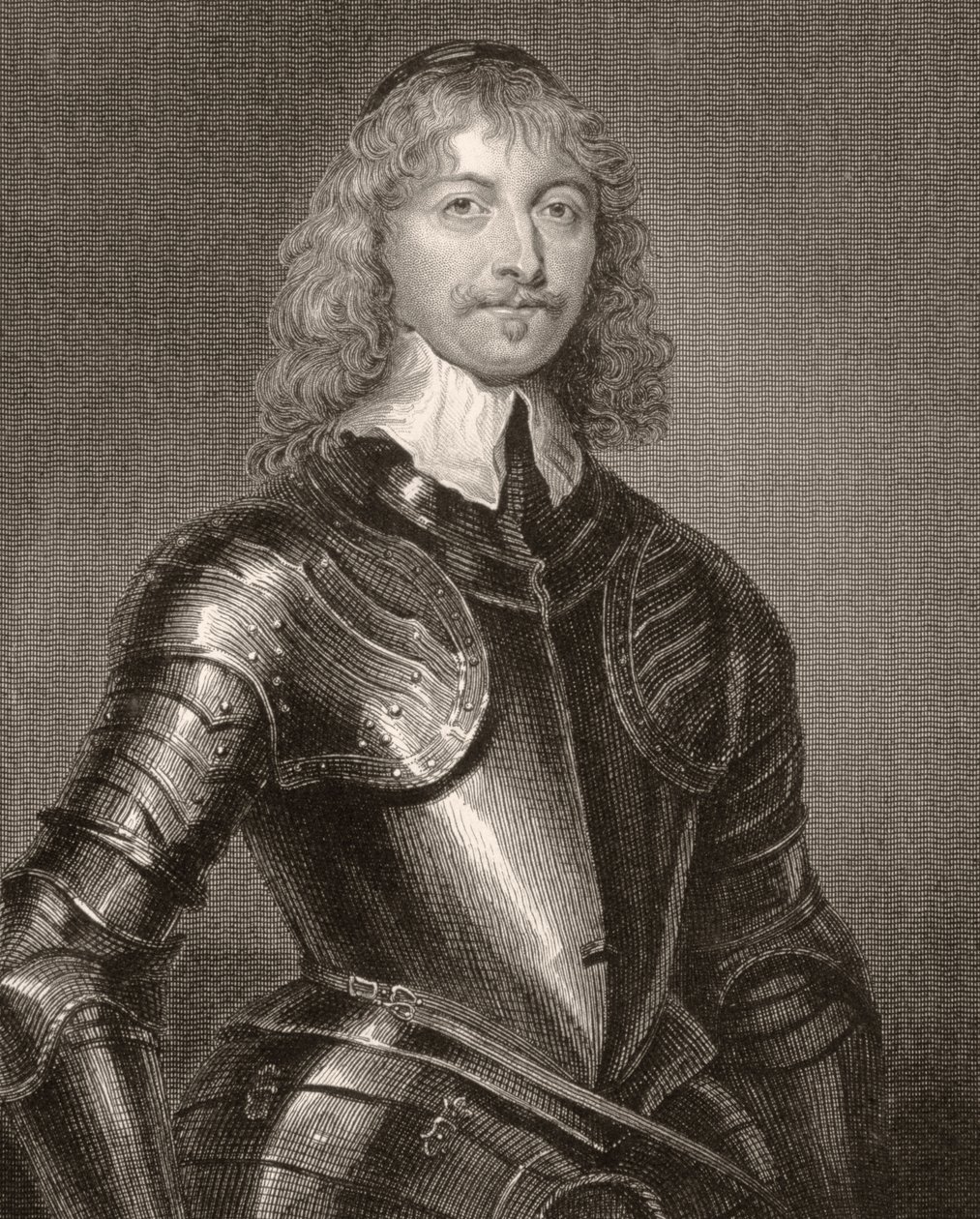Retrato de James Graham (1612-50), 5º Conde e 1º Marquês de Montrose, de &39;British Retratos de Lodge&39;, 1823 de English School