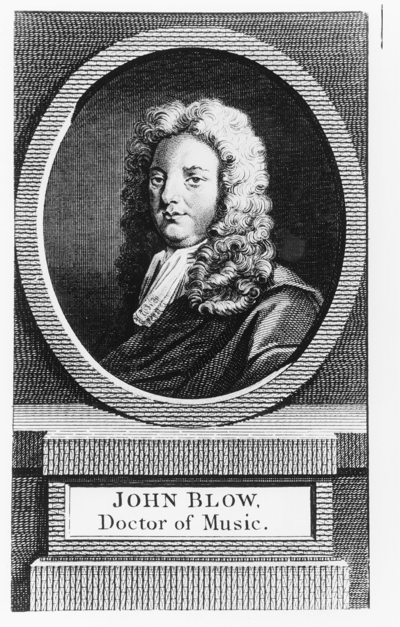 Retrato de John Blow (1649-1708) de English School