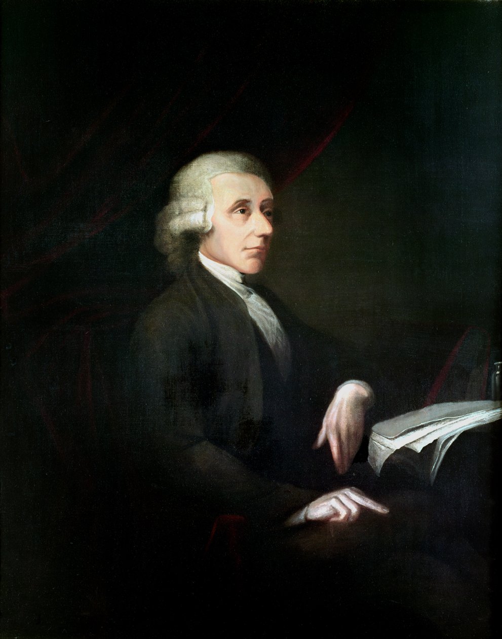 Retrato de Joseph Priestley (1733-1804) de English School