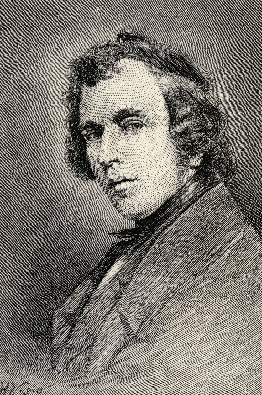 Retrato de Joseph Severn, de &39;The Century Illustrated Monthly Magazine&39;, de maio a outubro de 1883 de English School