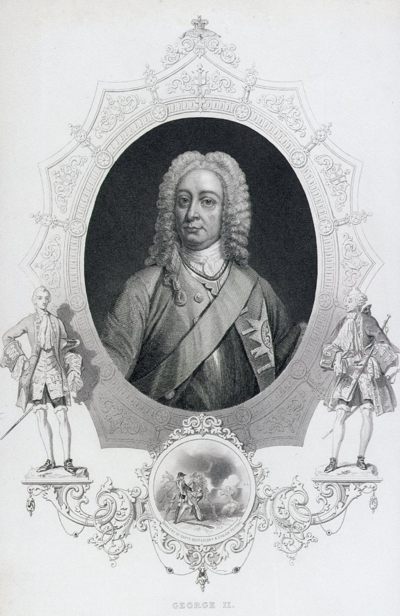 Retrato do rei George II (1683-1760) de English School