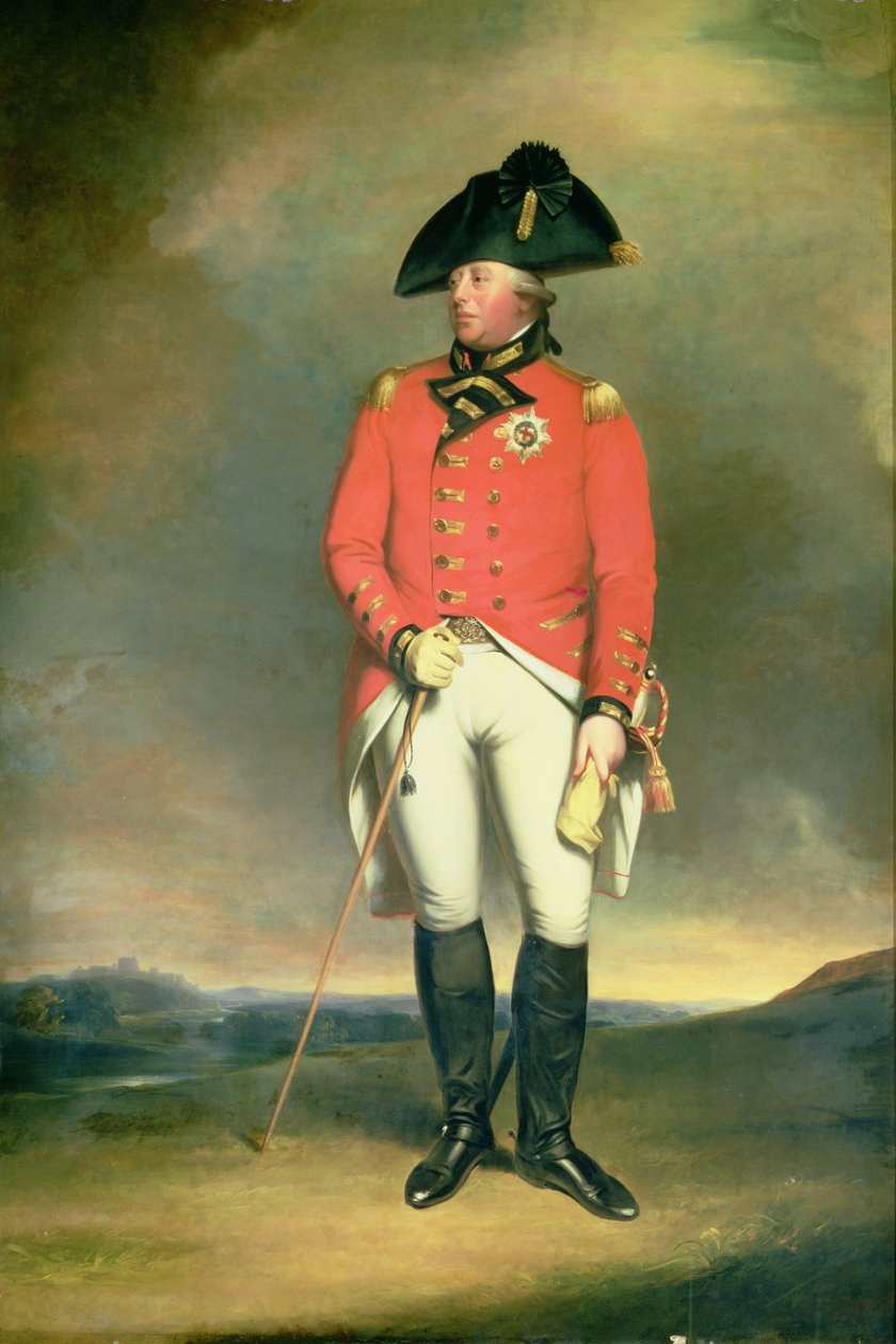 Retrato do Rei George III (1738-1820) cópia de uma pintura de William Robinson (1799-1839) 1831 de English School